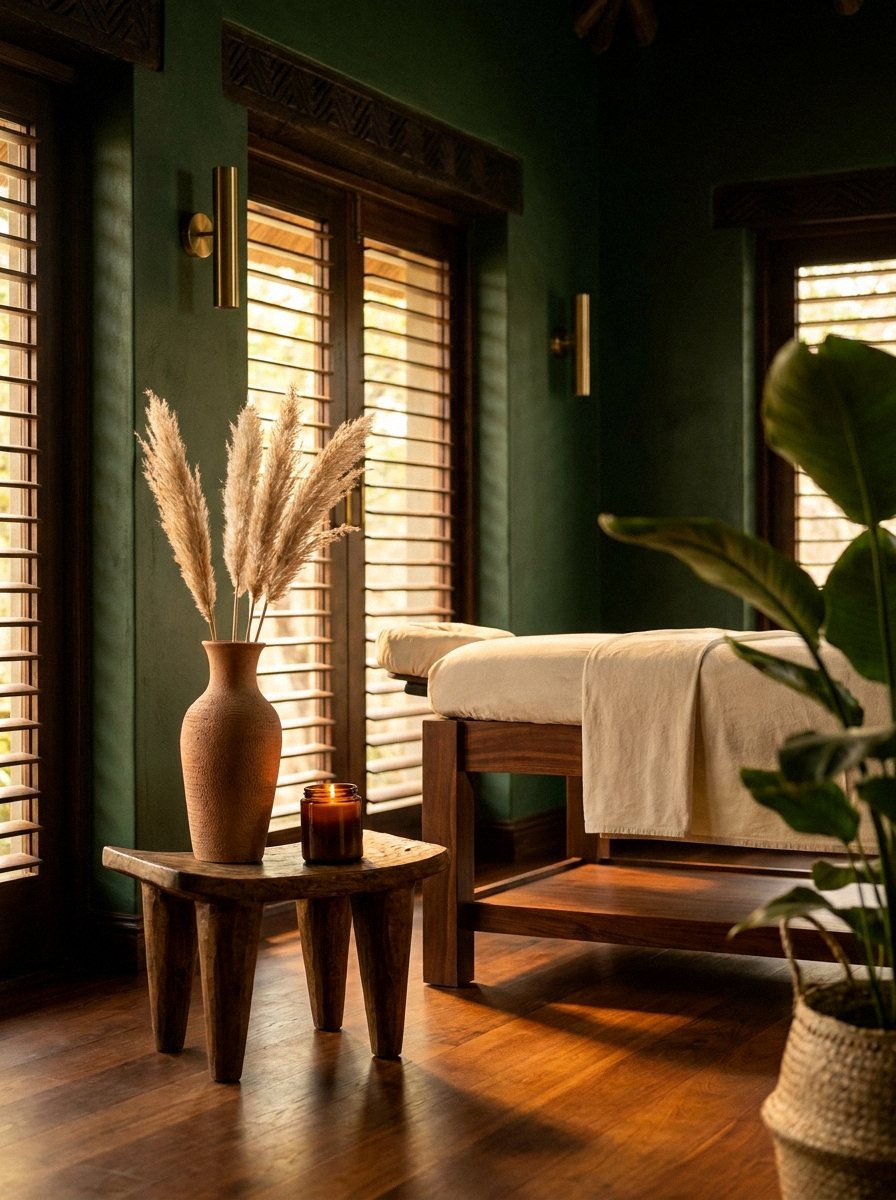 Le sanctuaire Byby Queen, lumière dorée et bois chaud