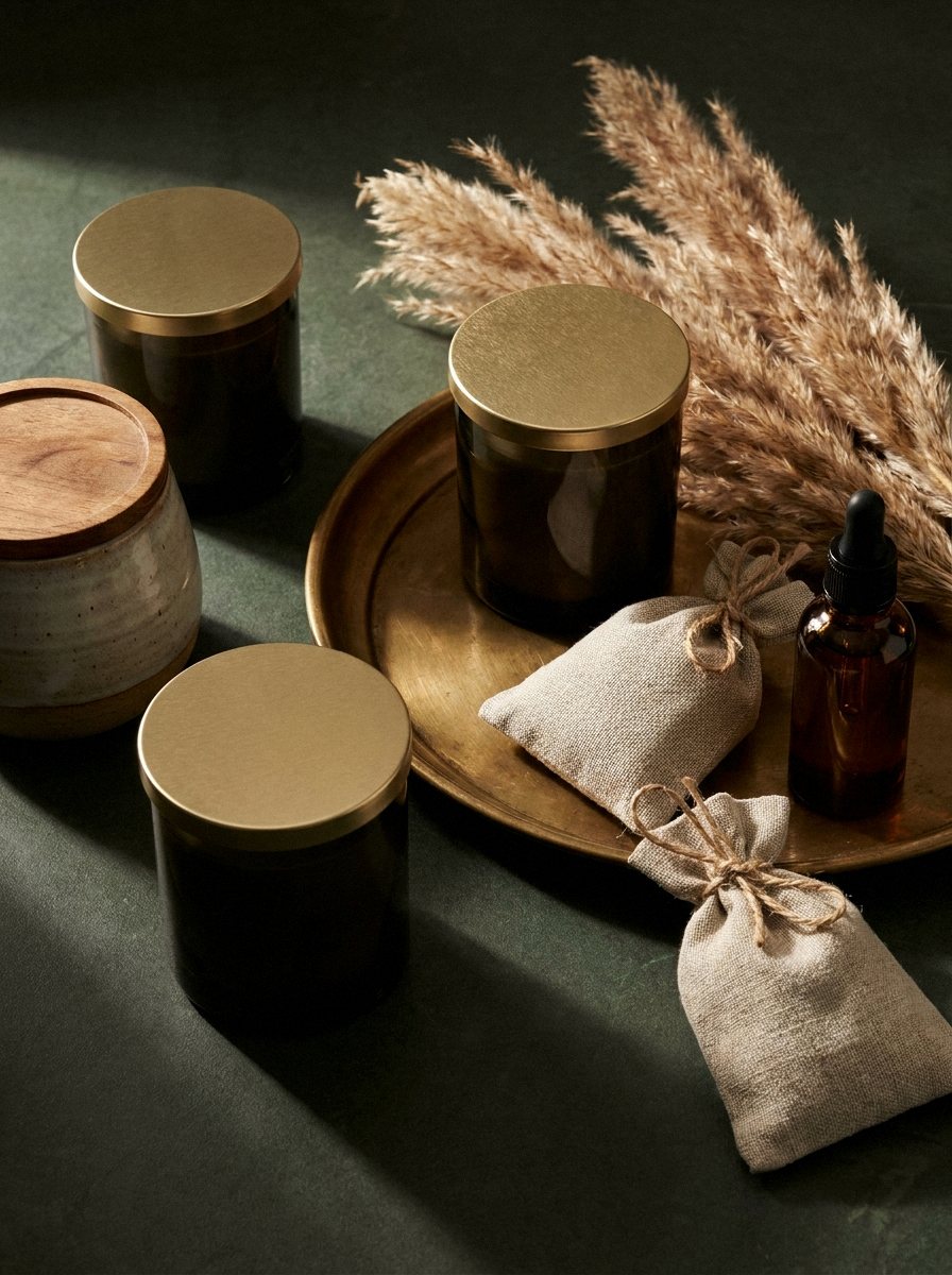 Les produits du royaume : bougies, baumes, herbes
